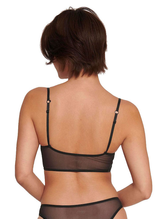 Sloggi Adapt Top Women's Bra without Padding Black