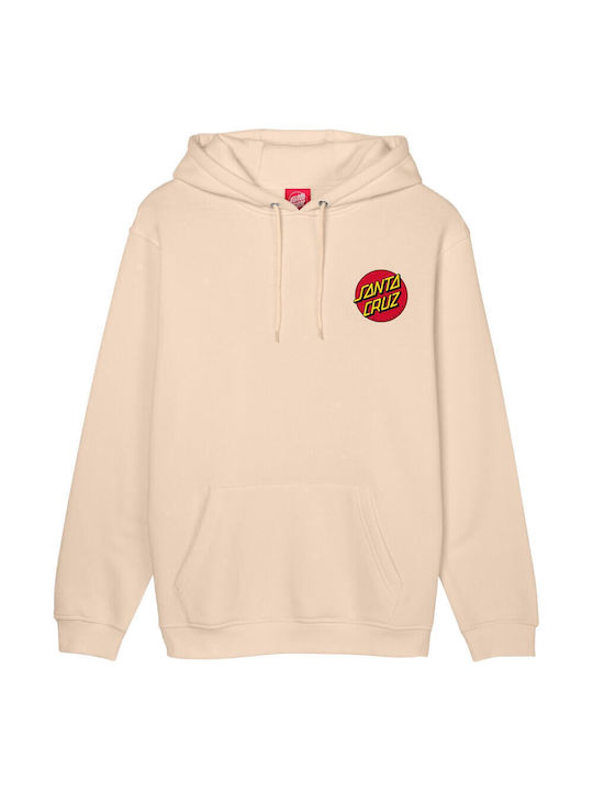 Santa Cruz Men's Sweatshirt with Hood Beige