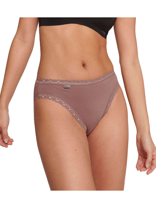 24/7 Weekend Tai Βαμβακερά Γυναικεία Slip 3Pack Μπεζ