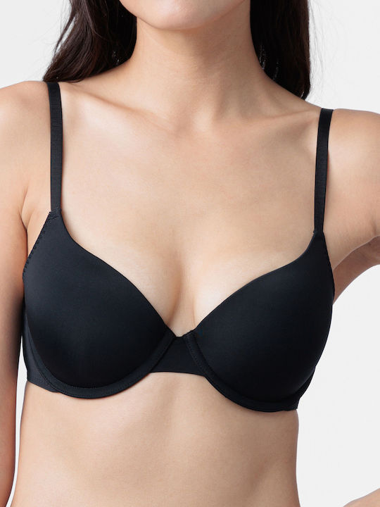 Demi Bra with Light Padding Underwire Green