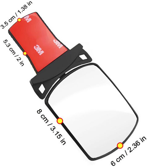 Car Interior Mirror with Adhesive Tape