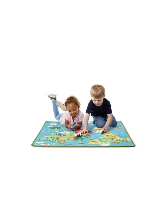 Melissa & Doug Κόσμος Παιδικό Χαλί Πολύχρωμο 100x102cm