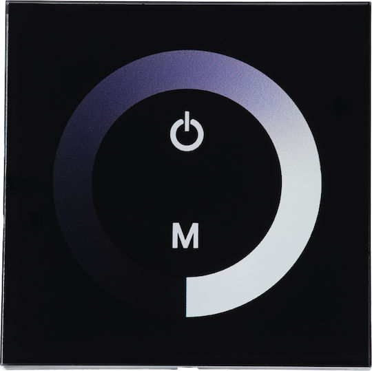 GloboStar Wall Mounted Dimmer Switch with Touch LED Strip Frame