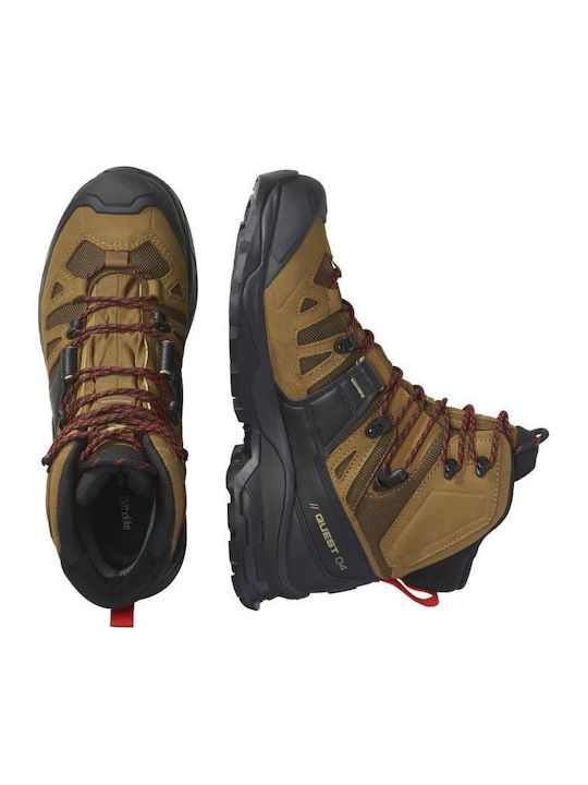 Salomon Quest 4 Men's Waterproof Hiking Boots with Gore-Tex Membrane Black