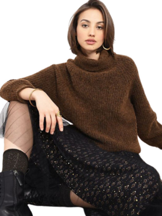 Women's Long Sleeve Sweater Brown