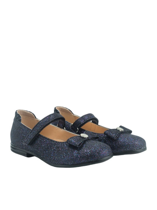 Kids Ballerinas with Hoop & Loop Closure Blue