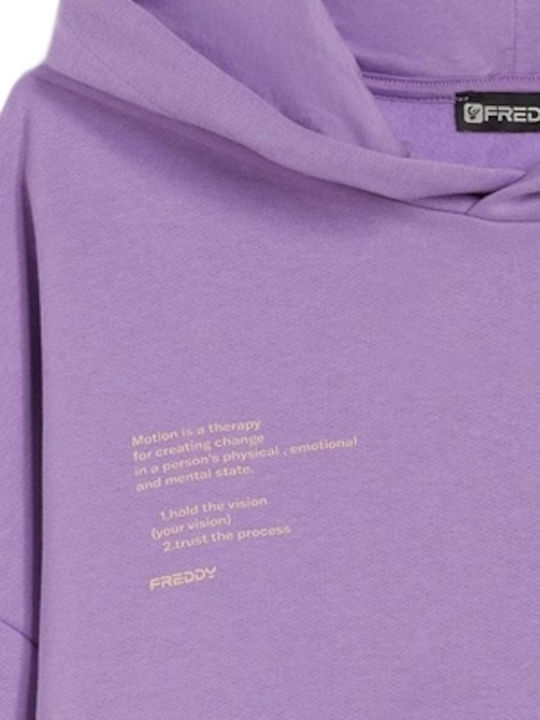Freddy Sweatshirt Purple with Hood
