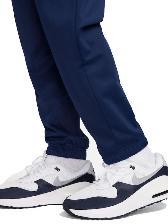 Tracksuit Glossy with Elastic Navy Blue