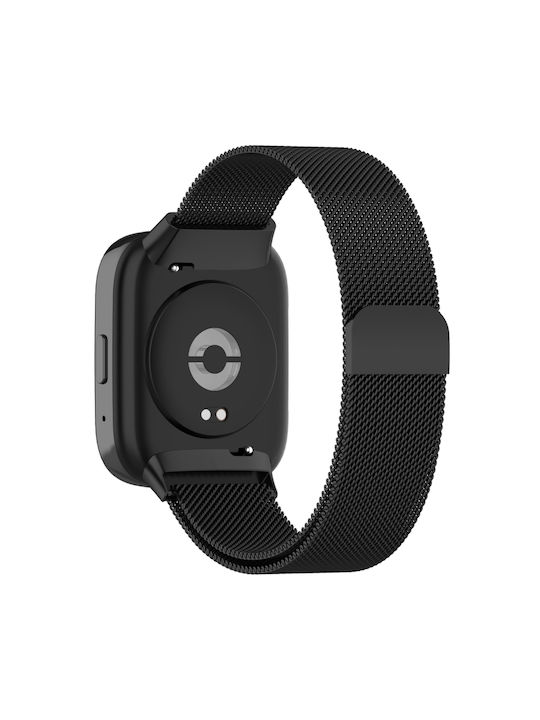 Milan Curea Oțel inoxidabil Negru (Redmi Watch 3 Active )