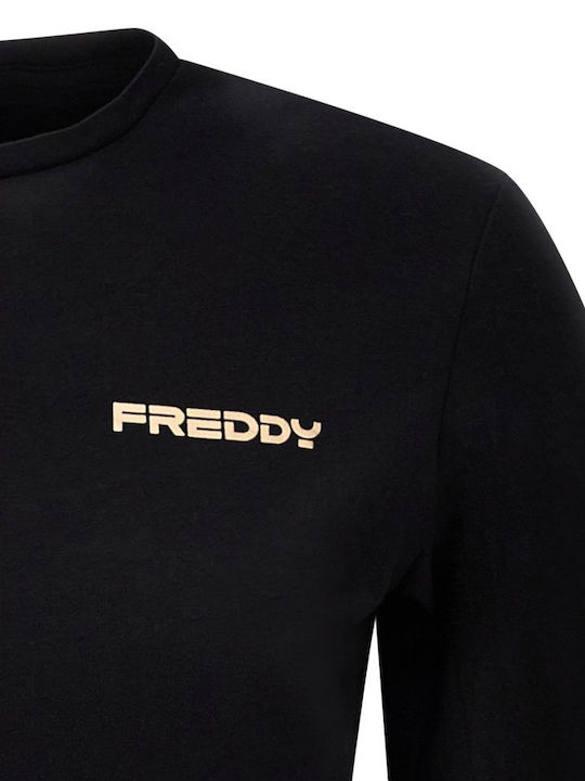 Freddy Summer Women's Blouse Long Sleeve Black