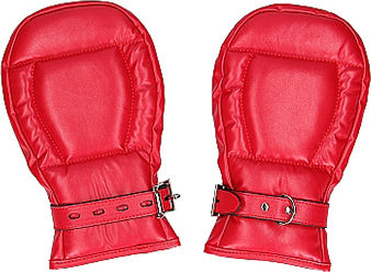 Shots Neoprene Dog Mitts in Rot Farbe 3120-4434