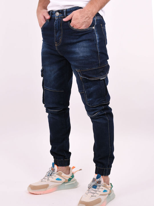 X-Three Men's Jeans Pants Navy Blue