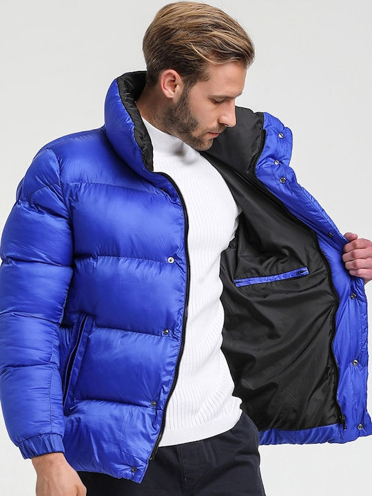 Winter Jacke Puffer Blau