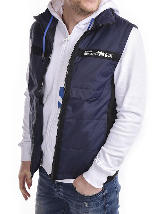 Devergo Men's Sleeveless Jacket Navy Blue