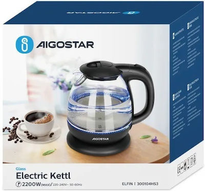 Aigostar Kettle 1lt 2200W Black