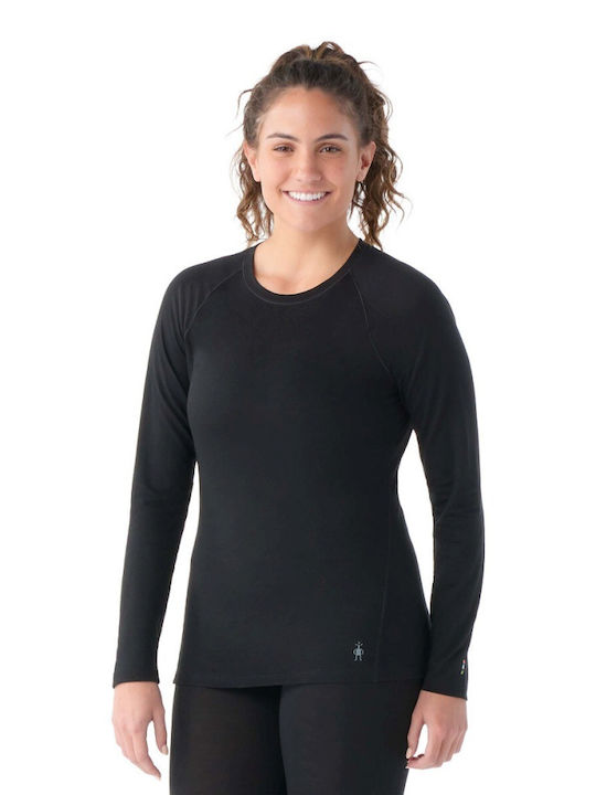 Smartwool Classic Damen Thermo Langarmshirt Schwarz