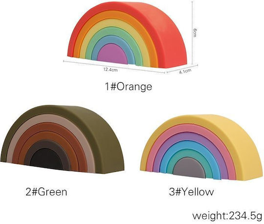 Queen Mother Παιχνίδι Στοίβαξης Rainbow από Σιλικόνη