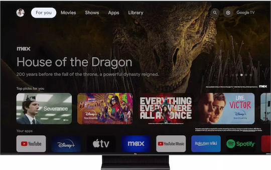 TCL Smart Τηλεόραση 65" 4K UHD Mini LED C80 HDR (2023) 65C805