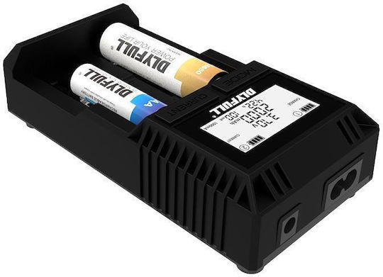 KAL Electronics Φορτιστής 2 Μπαταριών Li-ion/Ni-Cd/Ni-MH Μεγέθους