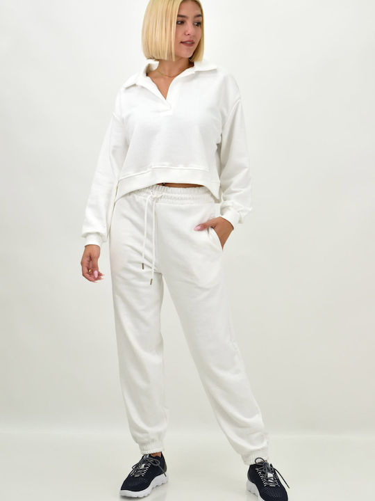 Sweatpants Set White