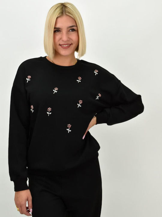 Potre Women's Long Sweatshirt Black