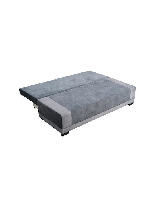 Quatro Διθέσιος Καναπές Κρεβάτι Γκρι 200x88x77εκ. 21040080