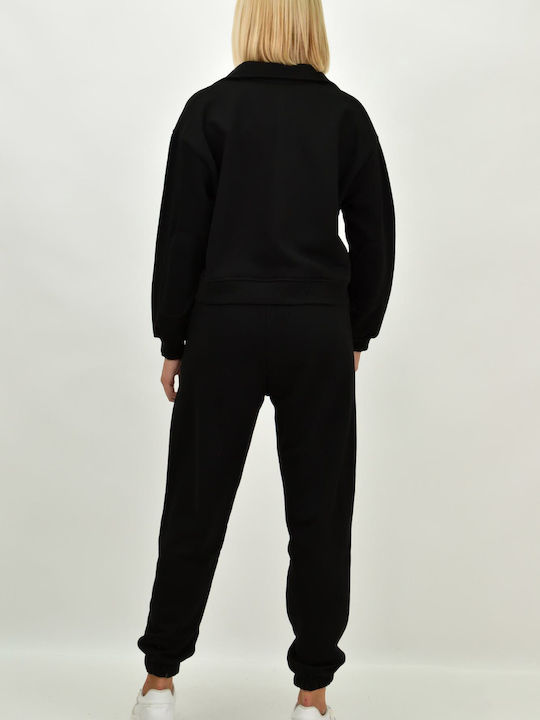 Women's Athletic Blouse Long Sleeve Black