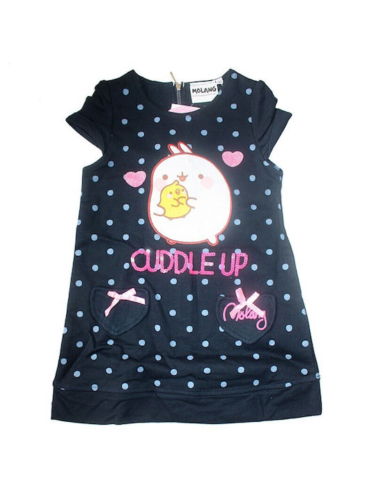 Molang Girls' Dress für Mädchen (RH1228) dunkelblau