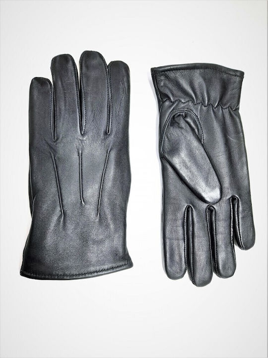 Men's leather gloves Infinity M-GLOV-BLACK-523 Black