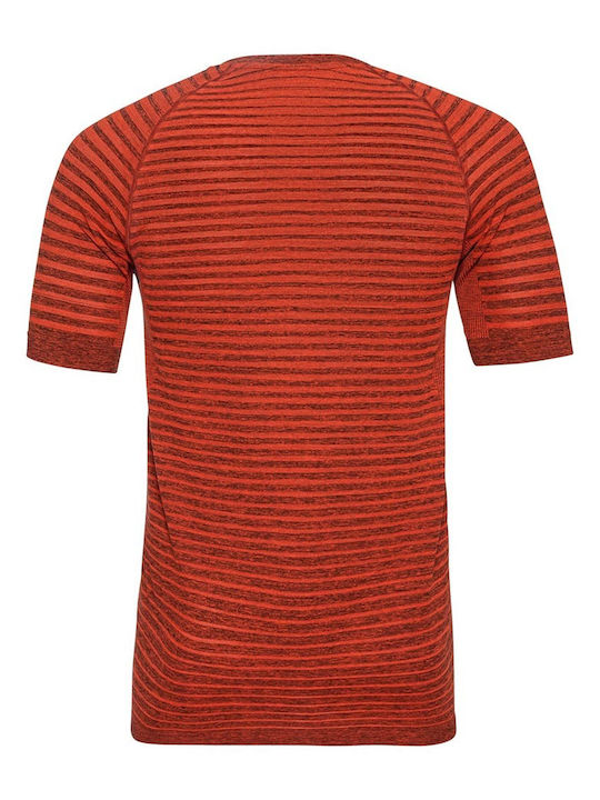 Essential Seamless Herrenblusen Sportlich Kurzarm T-Shirt Rot