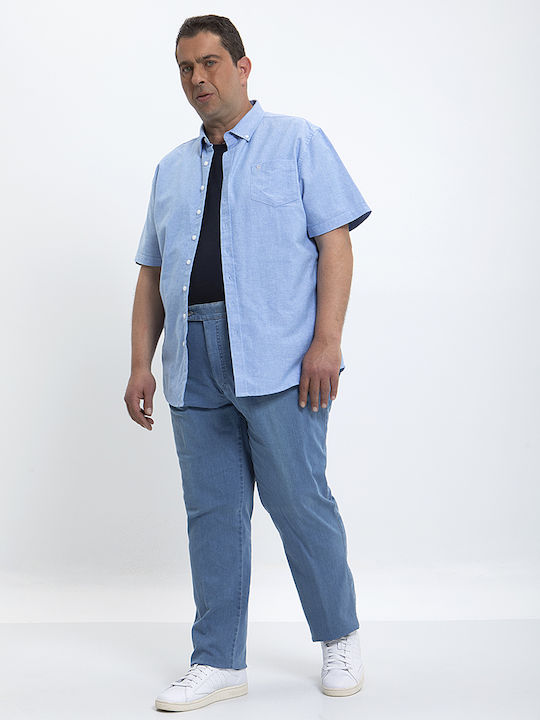 Kaiserhoff Herrenhose Chino Hellblau