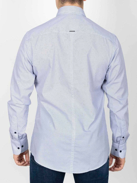 Vittorio Artist Men's Shirt Long Sleeve Cotton Light Blue