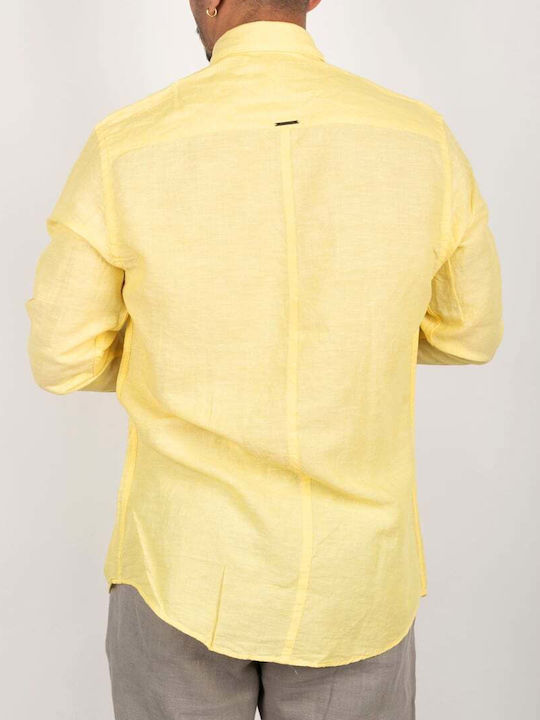 Vittorio Artist Men's Shirt Long Sleeve Yellow