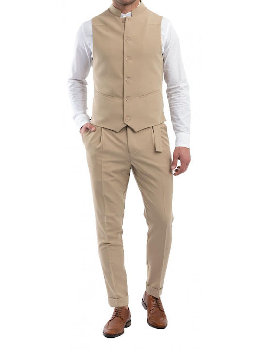 Vittorio Artist Men's Vest Beige