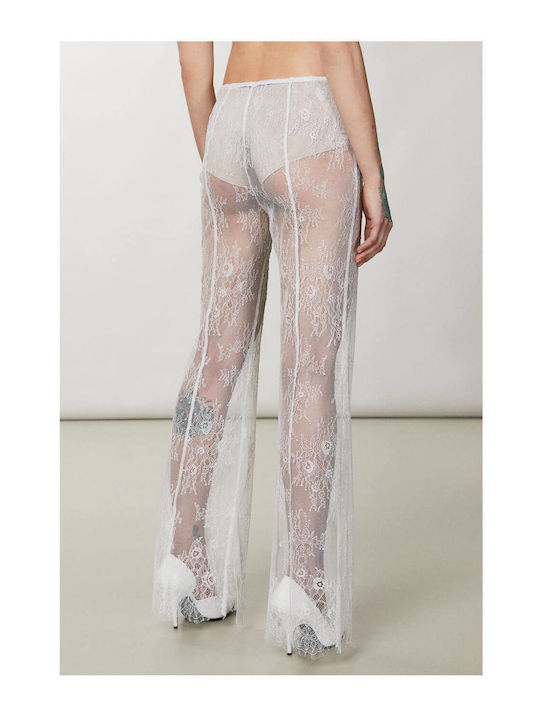 Patrizia Pepe Women's Fabric Palazzo Pants White