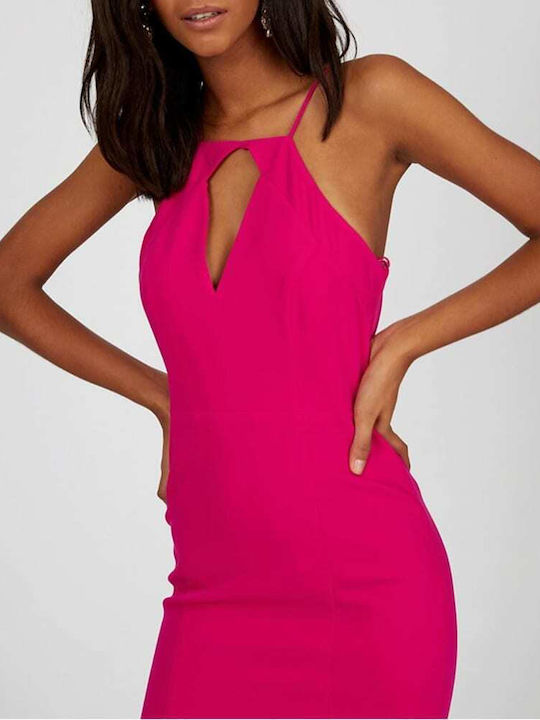 Voila Summer Maxi Dress for Wedding / Christening Fuchsia