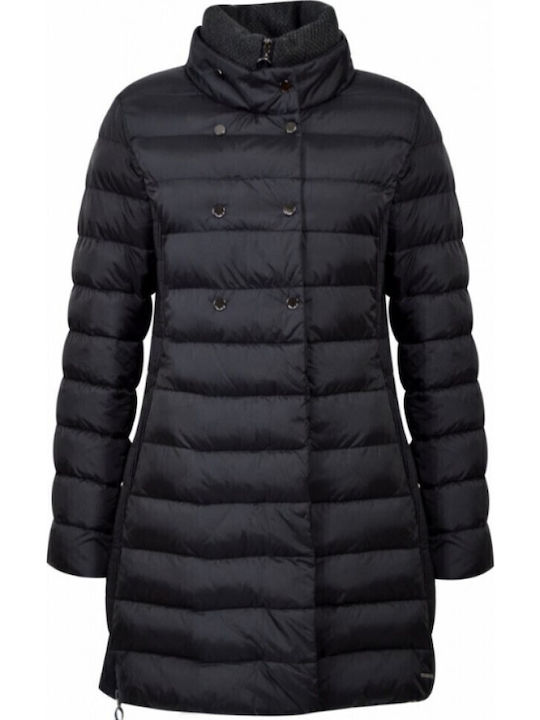 Fergi Women's Long Puffer Jacket for Winter Black