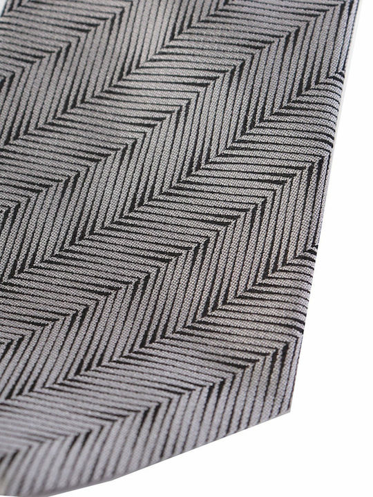 Silk Men's Tie Printed Gray