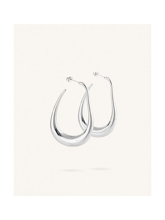 Bold Earrings Hoops made of Steel