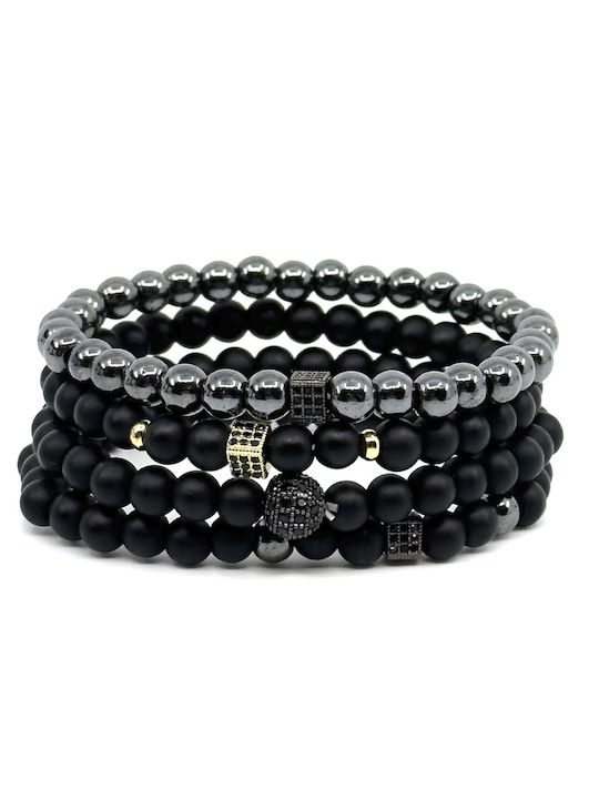 Legend Accessories Ανδρικό Σετ Βραχιόλια από Ανοξείδωτο Ατσάλι 18cm