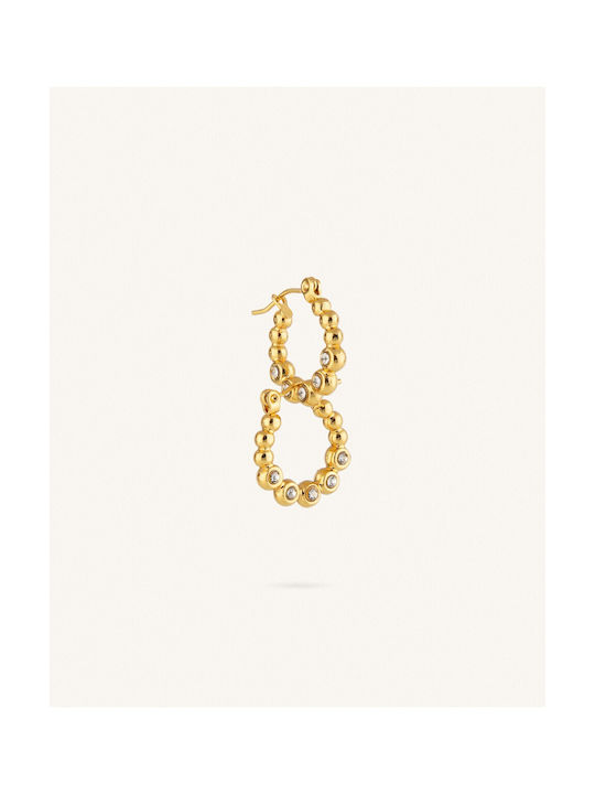 Earrings Hoops made of Steel Gold Plated