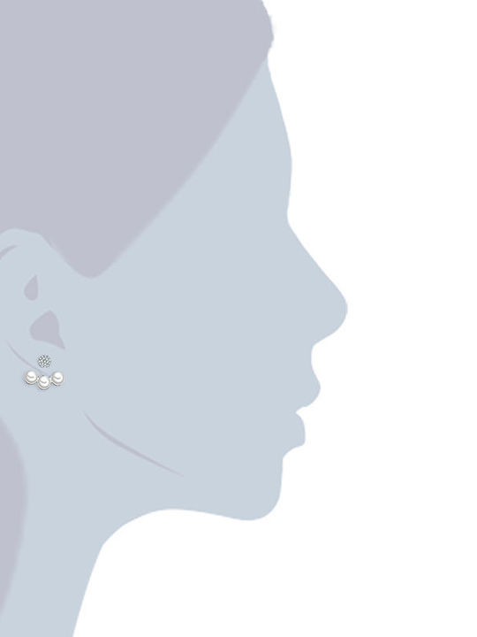 Σκουλαρίκια Ear Jackets με Πέρλες