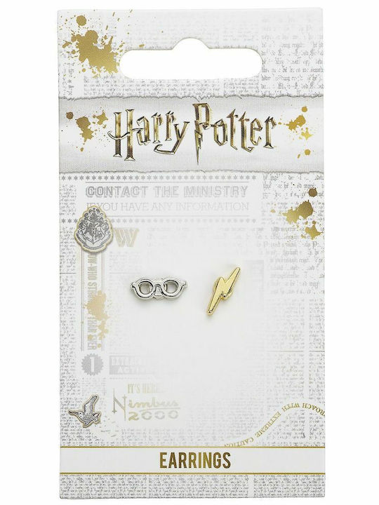 The Carat Shop Harry Potter-lightning Bolt + Glasses Stud Σκουλαρίκια Καρφωτά από Ασήμι Επιχρυσωμένα The Carat Shop Harry Potter-lightning Bolt + Glasses Stud Σκουλαρίκια Καρφωτά από Ασήμι Επιχρυσωμένα