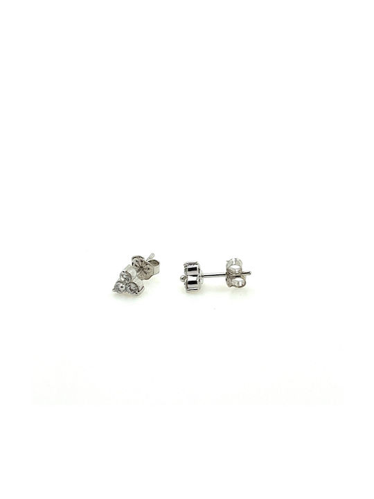 CHrysolithos Earrings made of Platinum with Stones