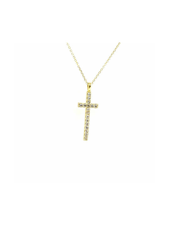 Gold Cross 9K with Chain