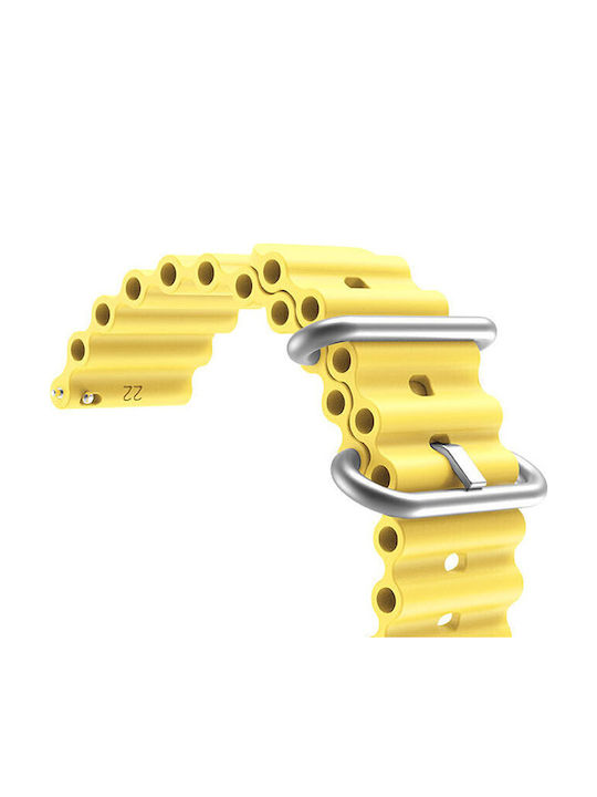 KOSTELO Gummi-Armband Gelb 20mm