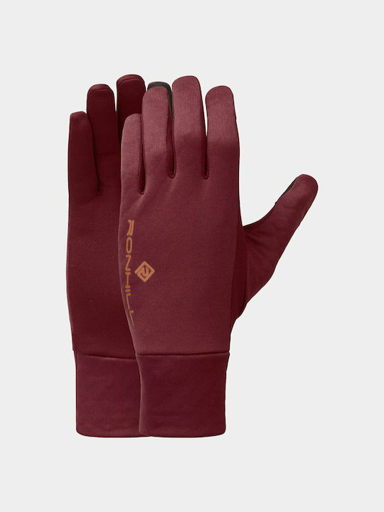 Ronhill Men's Fleece Gloves Burgundy