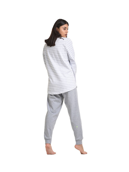 Vienetta Secret Winter Women's Pyjama Set Gray Vienetta Vienetta