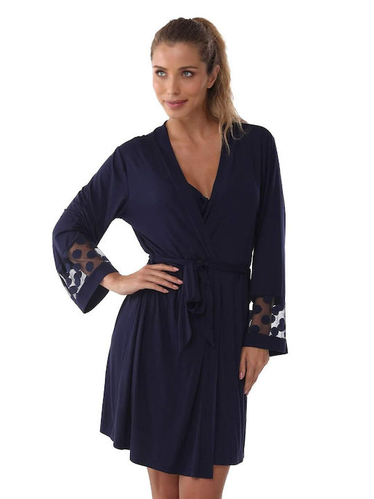 Bonatti Winter Women's Robe Navy Blue