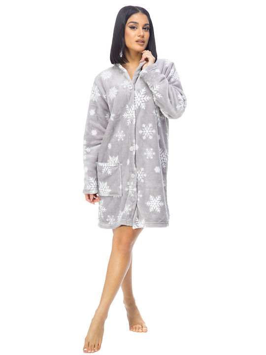 Koyote Winter Women's Fleece Robe Light Blue